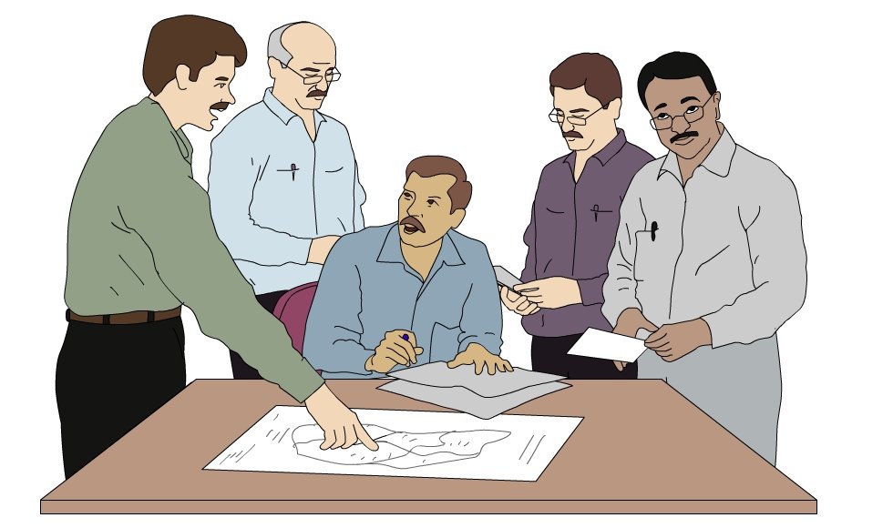 Administrative meeting for election planning in India