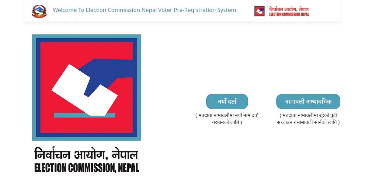 Election Commission of India voter registration setup