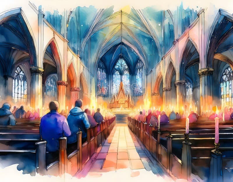 Orthodox Cathedral Night Service